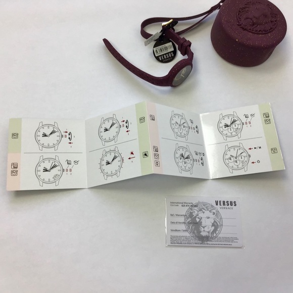 Versus Versace Watch Purple/Gold Woman’s NWT - Picture 5 of 8